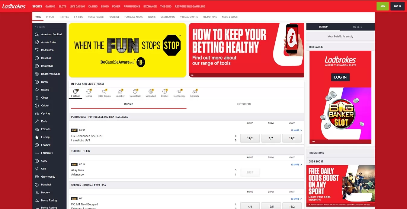 Ladbrokes official website