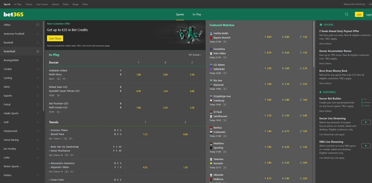 Bet365 betting site review