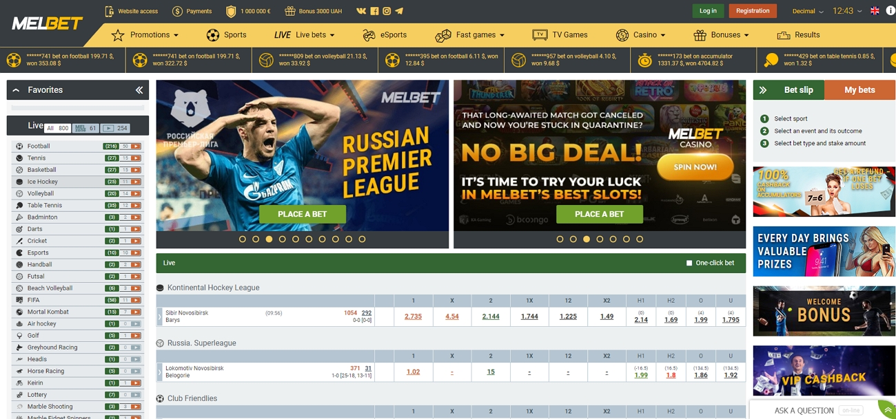 Melbet sports betting site review