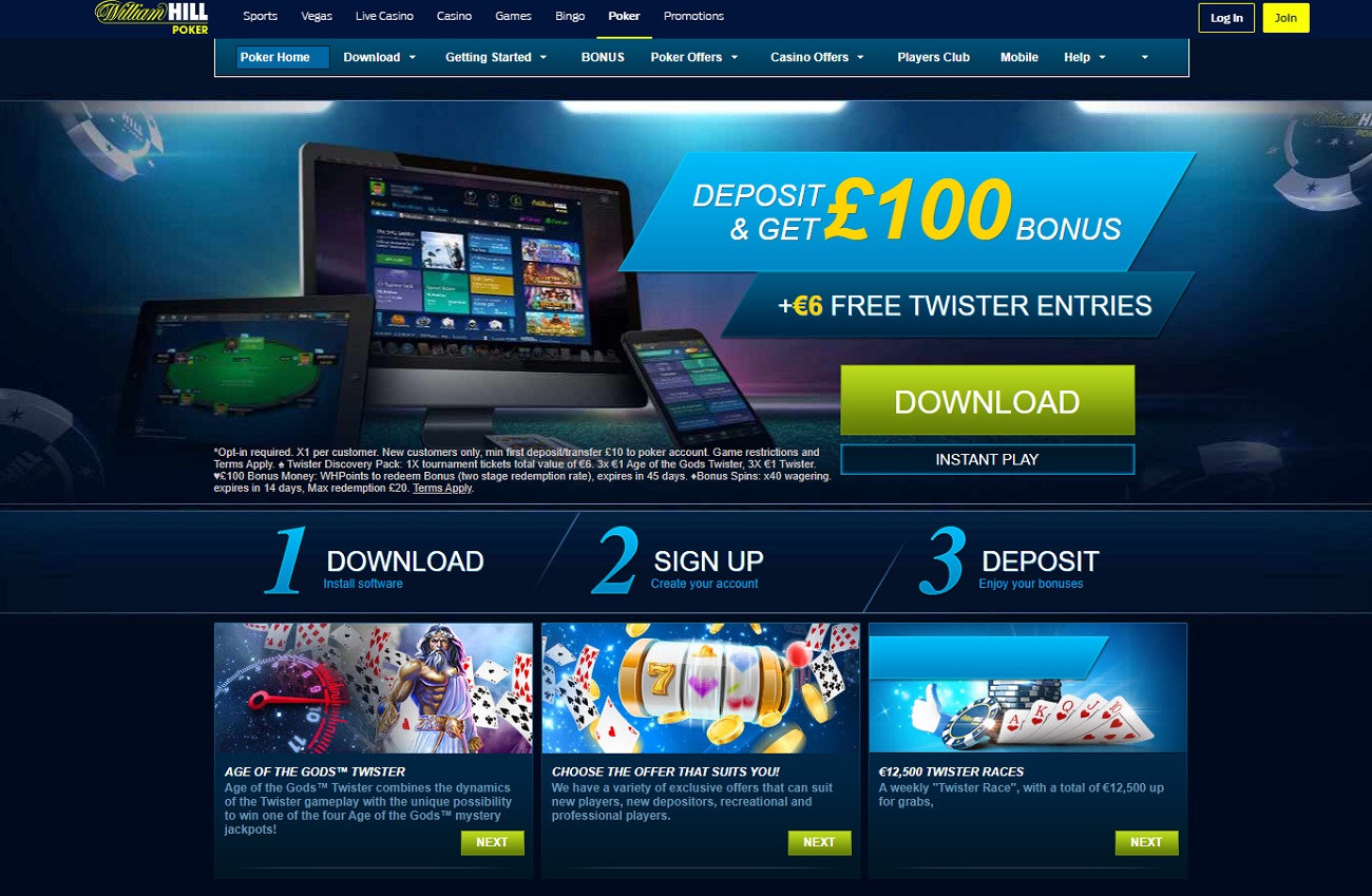 poker on the william hill