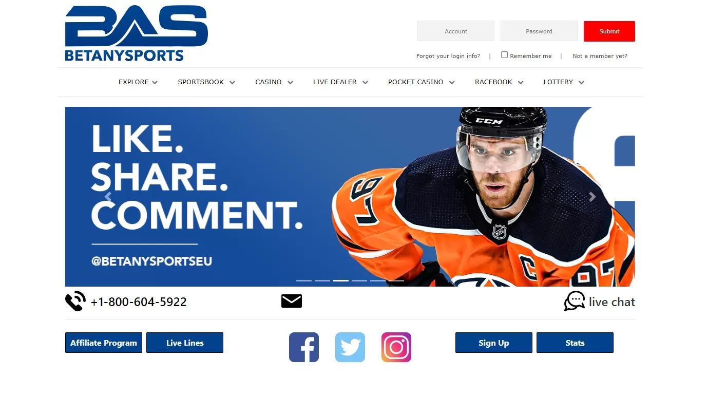 Betanysports website for betting