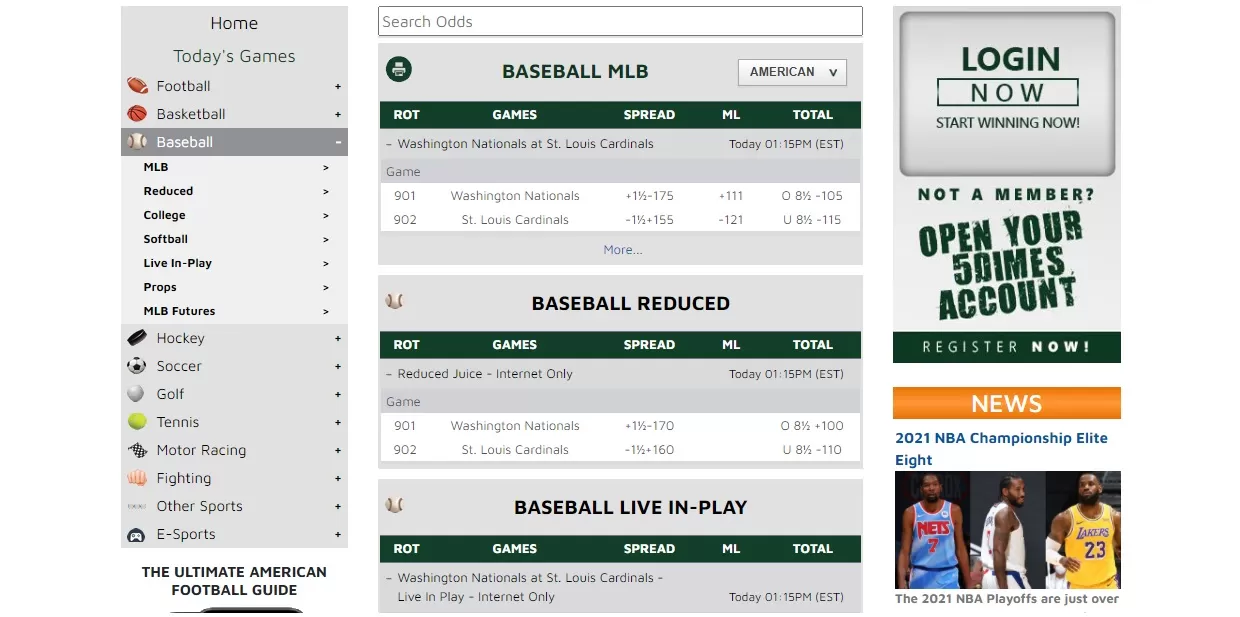 Baseball Odds