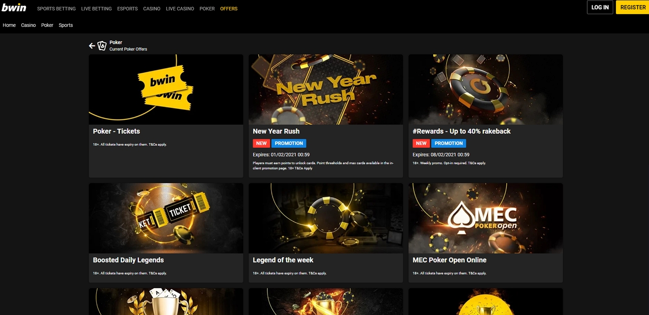 Bwin bonuses and promotions
