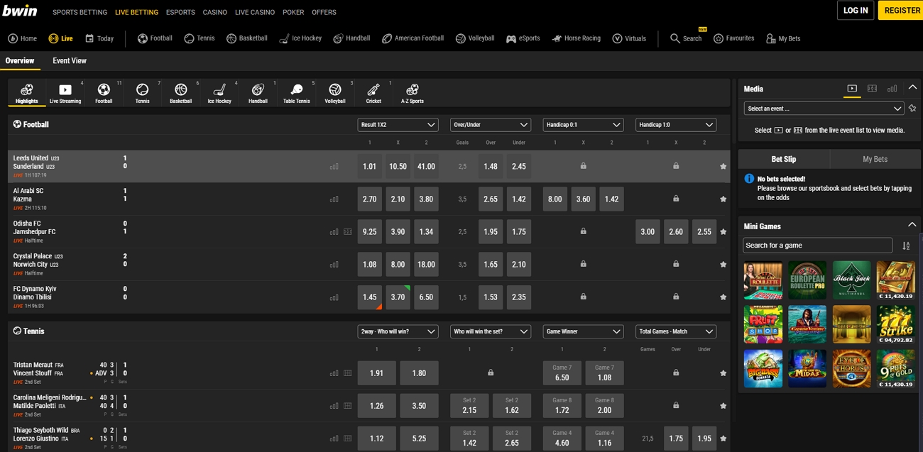 Bwin line betting