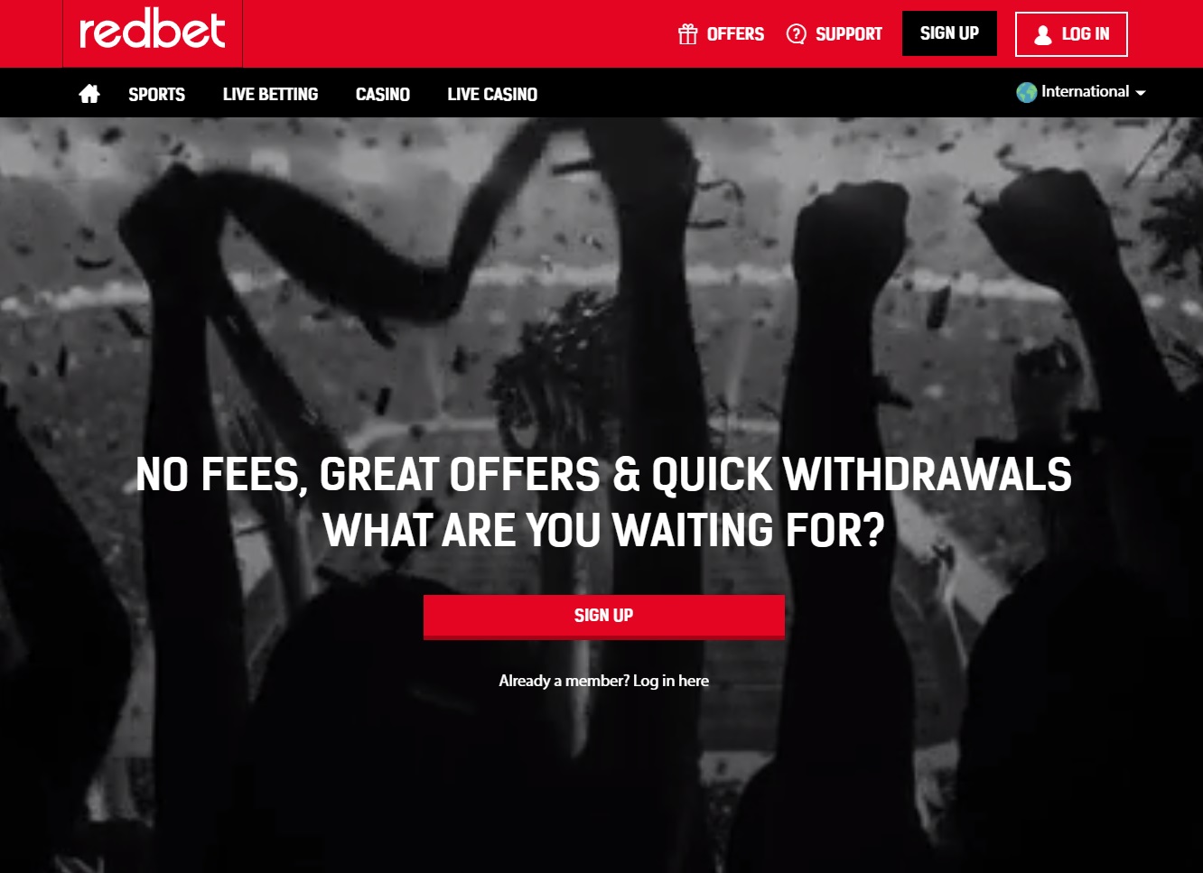 RedBet website