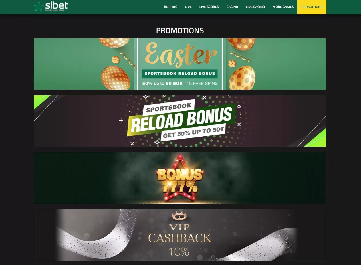 SlBet bonuses
