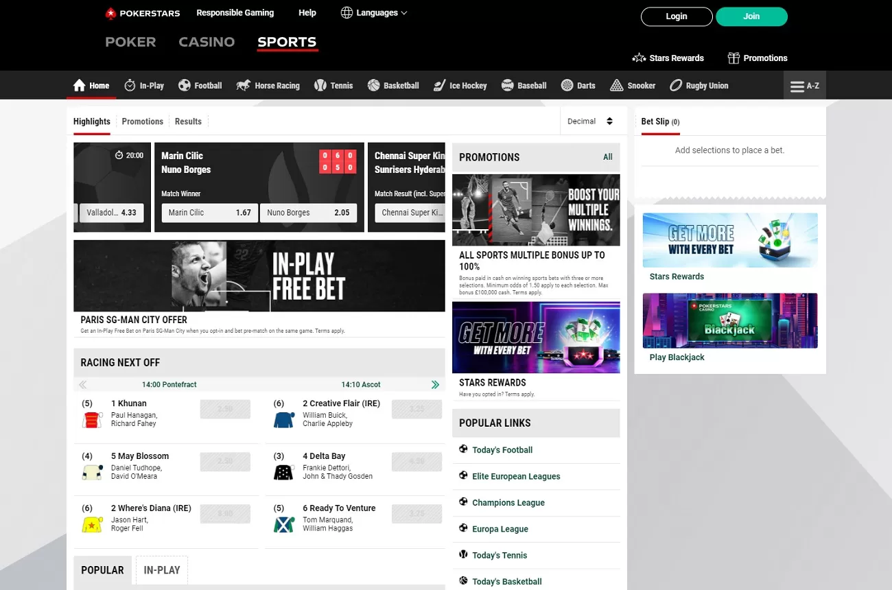 Betstars betting site review