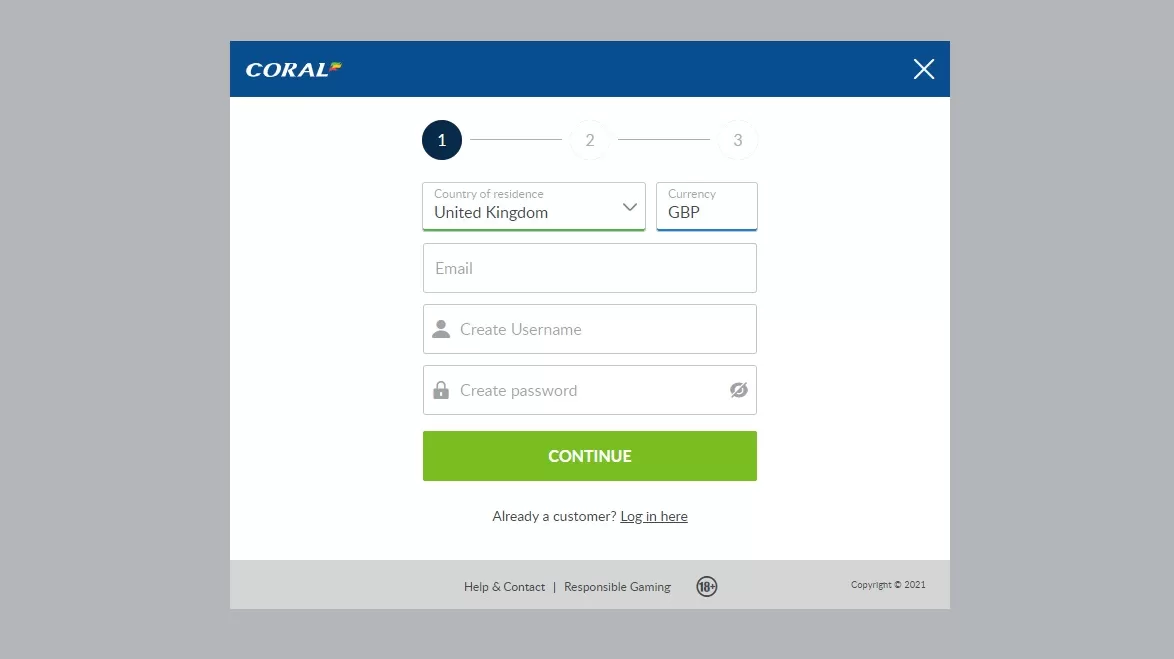 Registration at Coral 