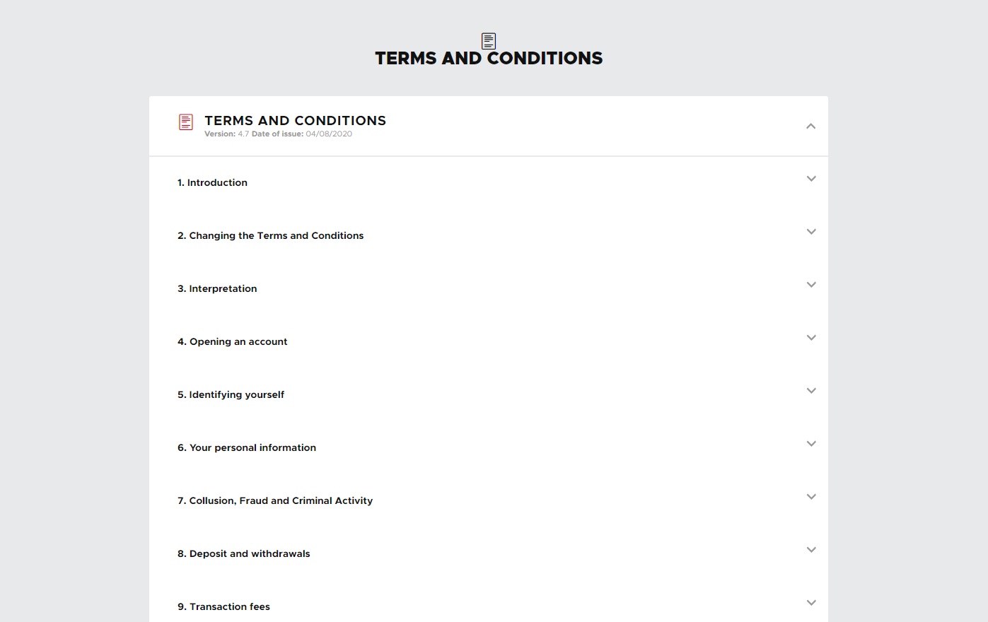 terms and conditions betclic