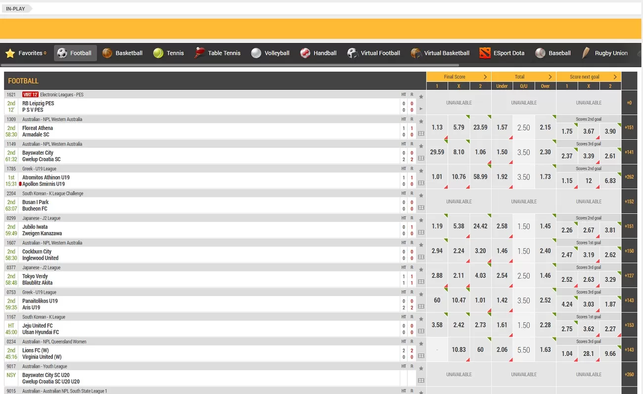 meridianbet live