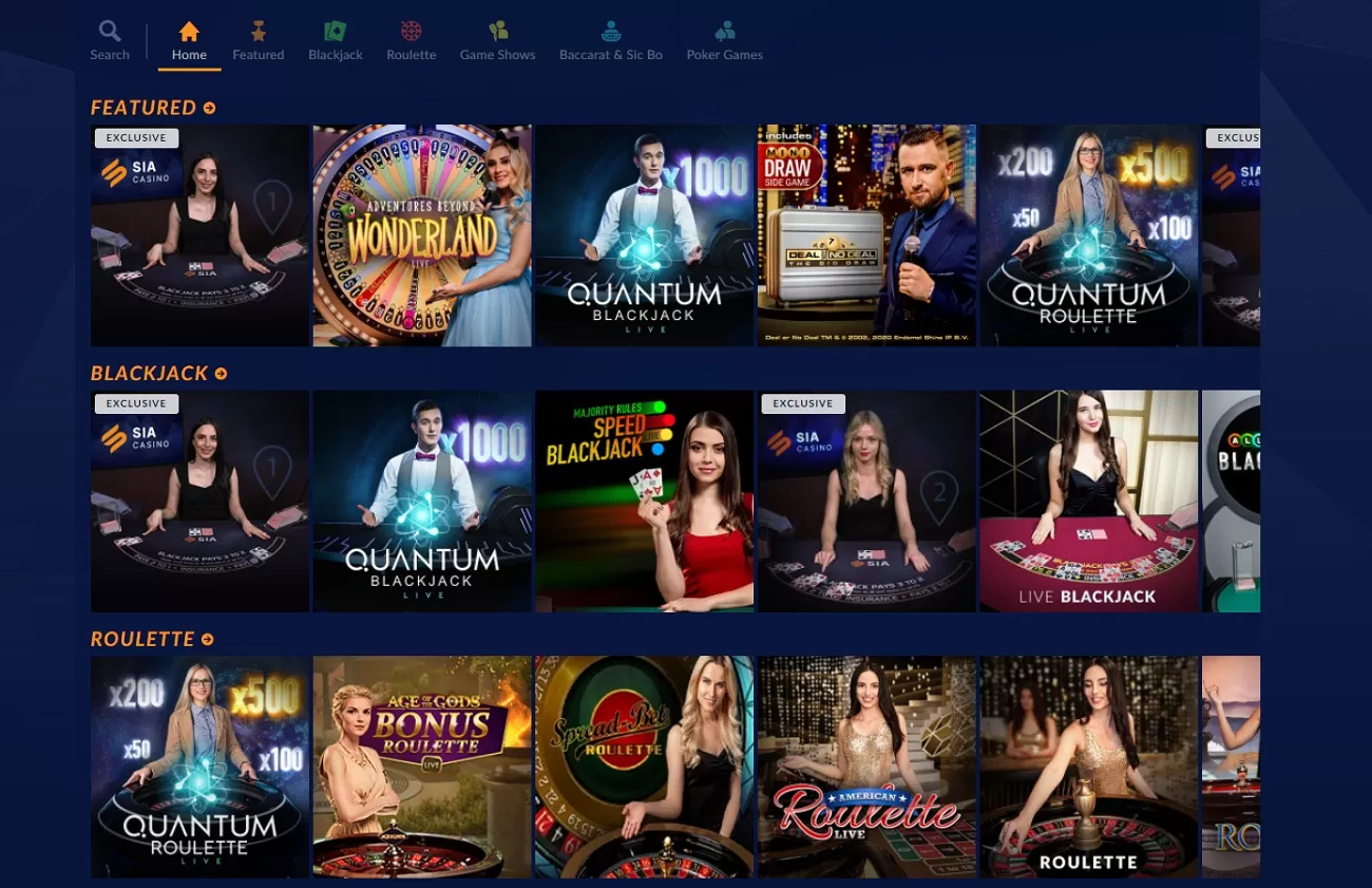 live sia casino