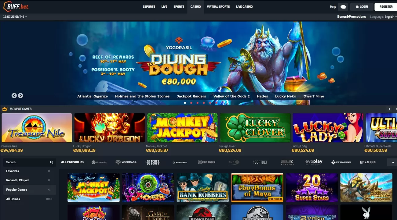 Buff bet slots