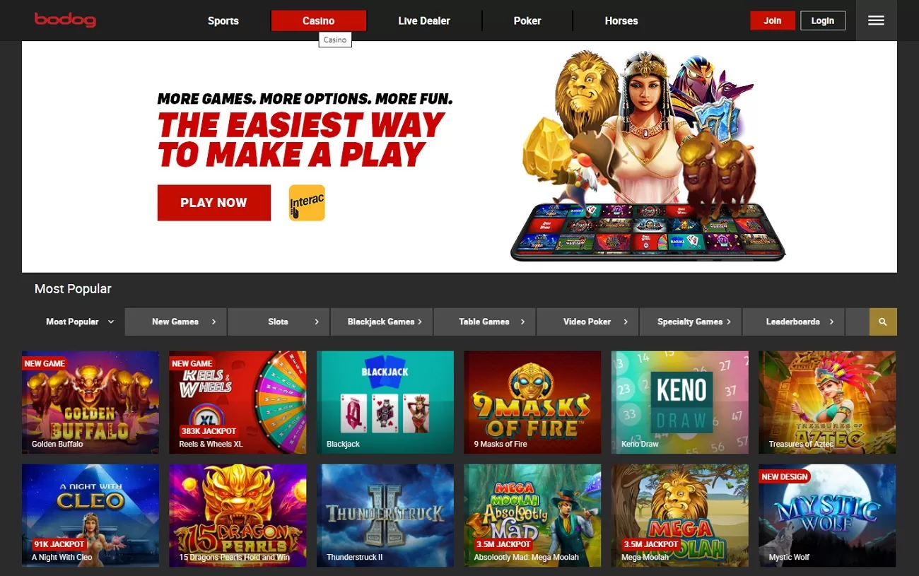 bodog slots