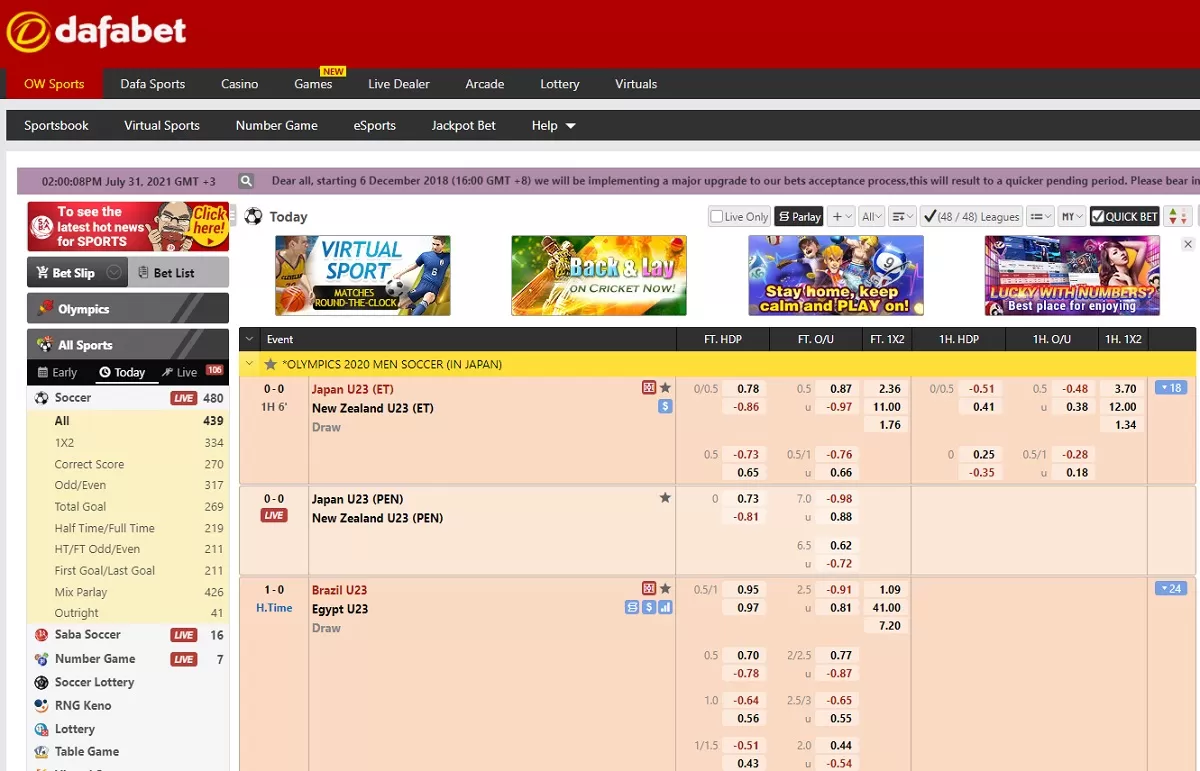 Dafabet Ow Sports