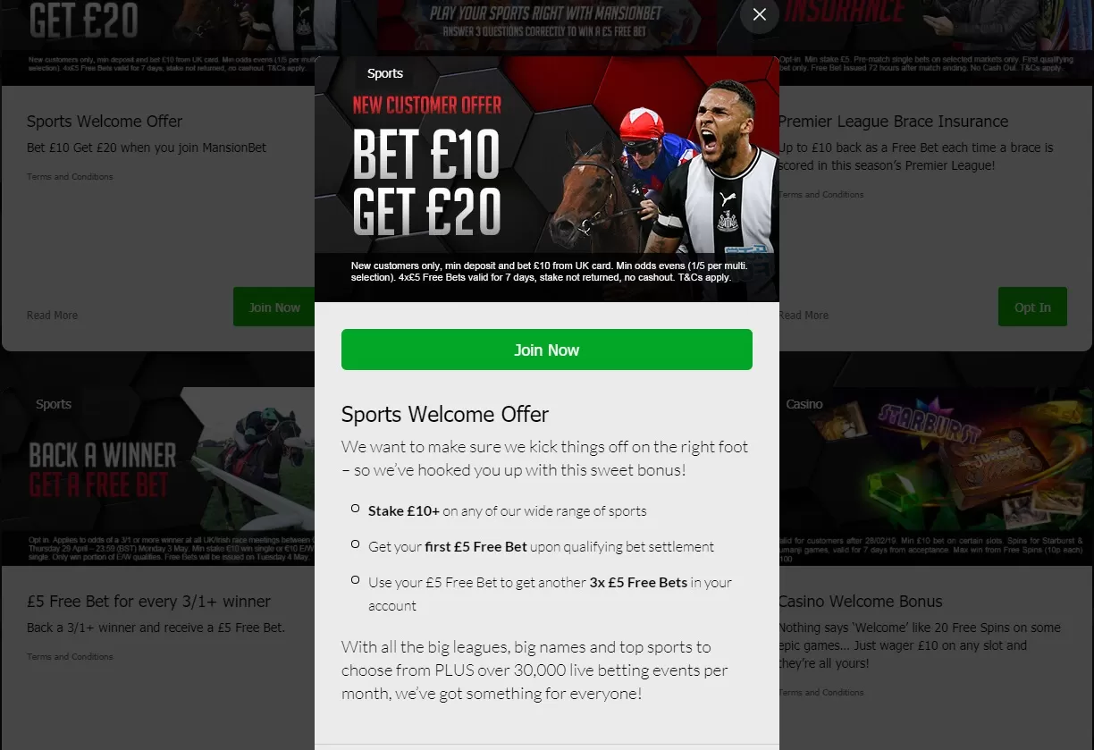 Mansionbet bonus