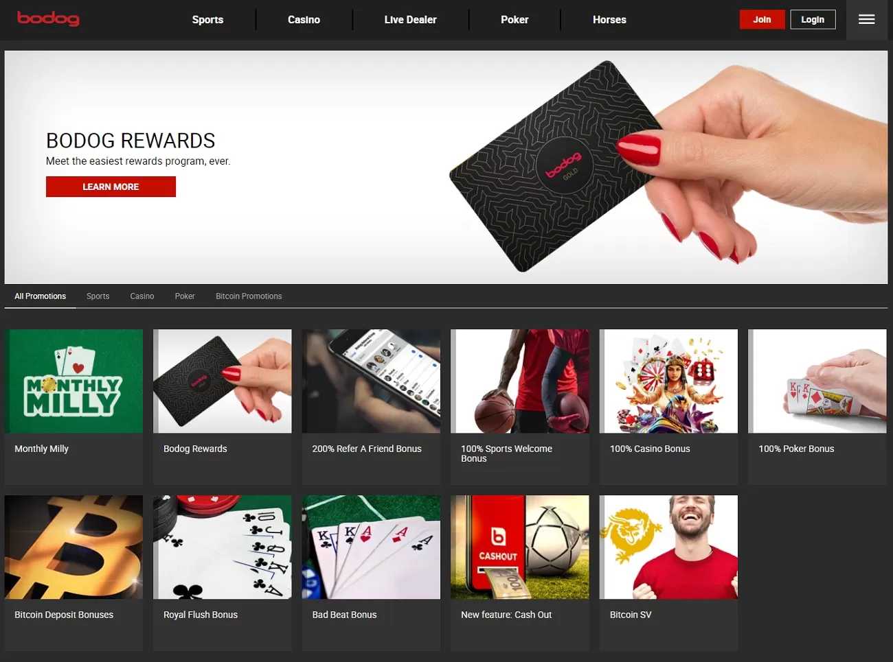 Bodog bonuses