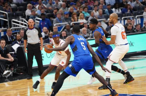 Orlando Magic host the New York Knicks at the Amway Center in Orlando Forida on Wednesday, October 30, 2019. Photo Credit: Marty Jean-Louis