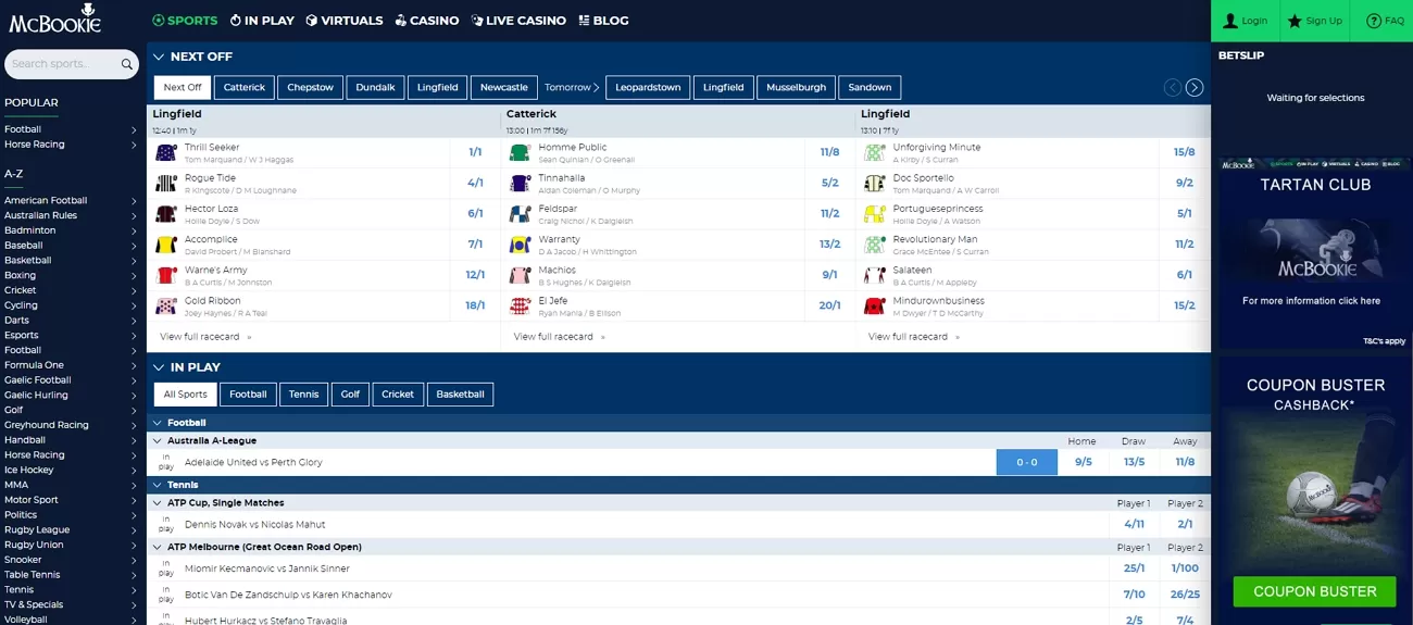 Mcbookie betting site review
