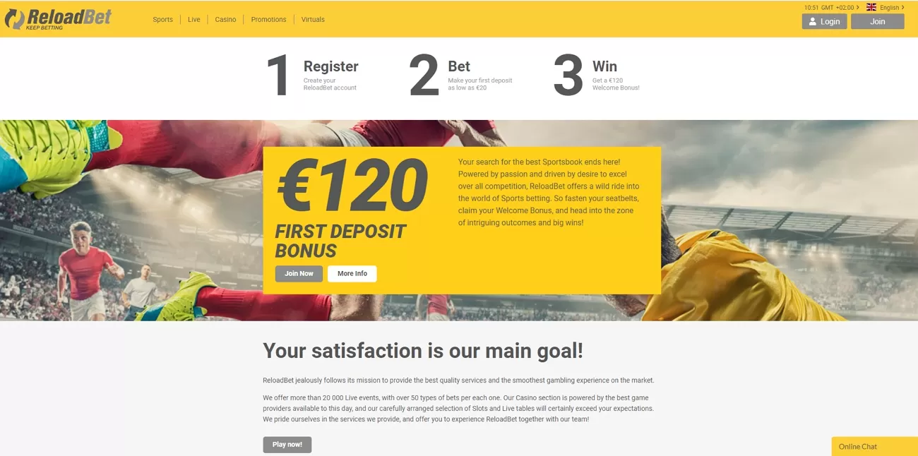 Reloadbet betting site review