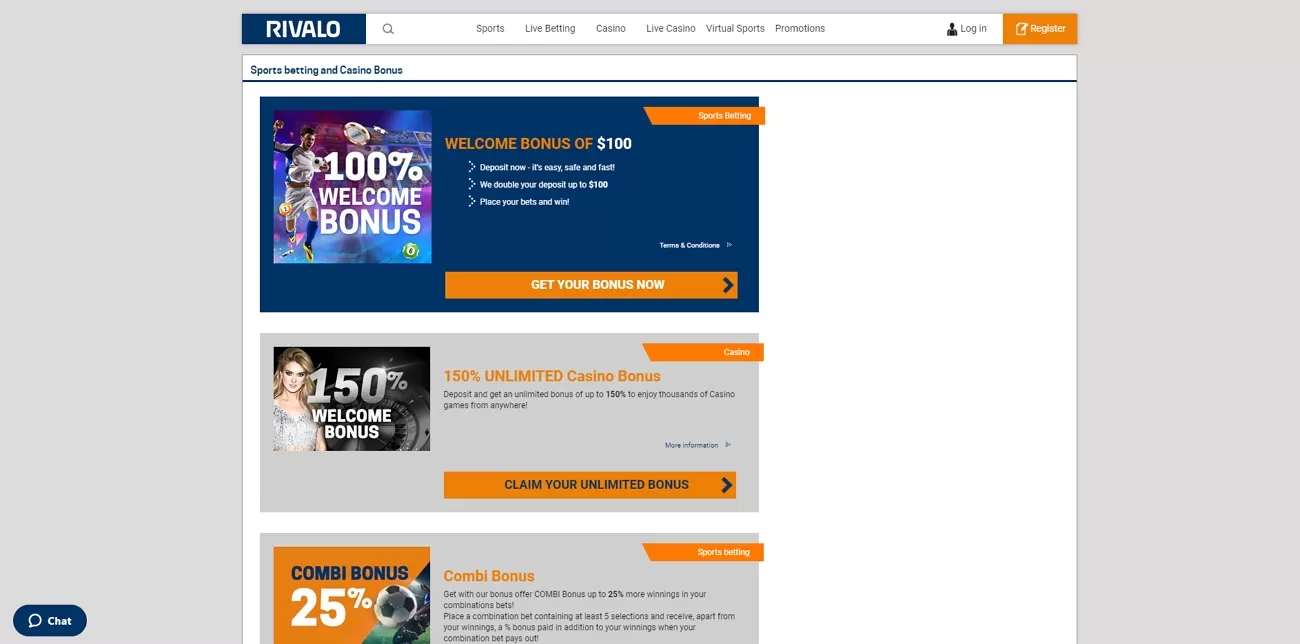 Rivalo bonus section