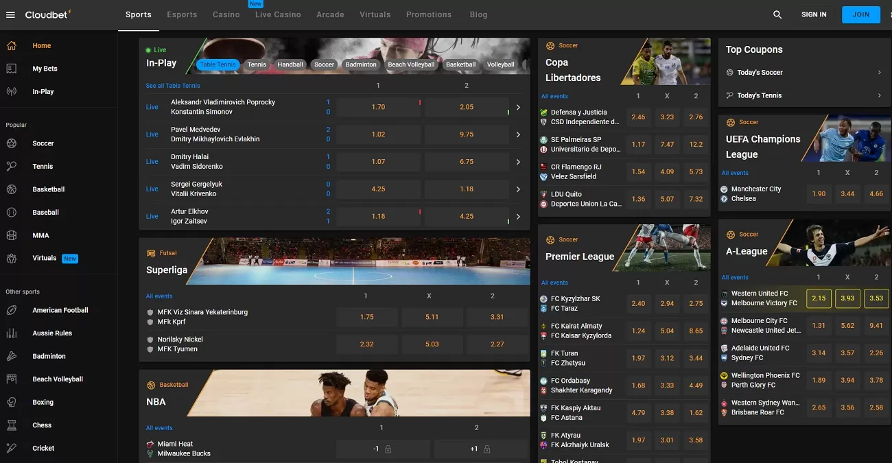 Cloudbet betting