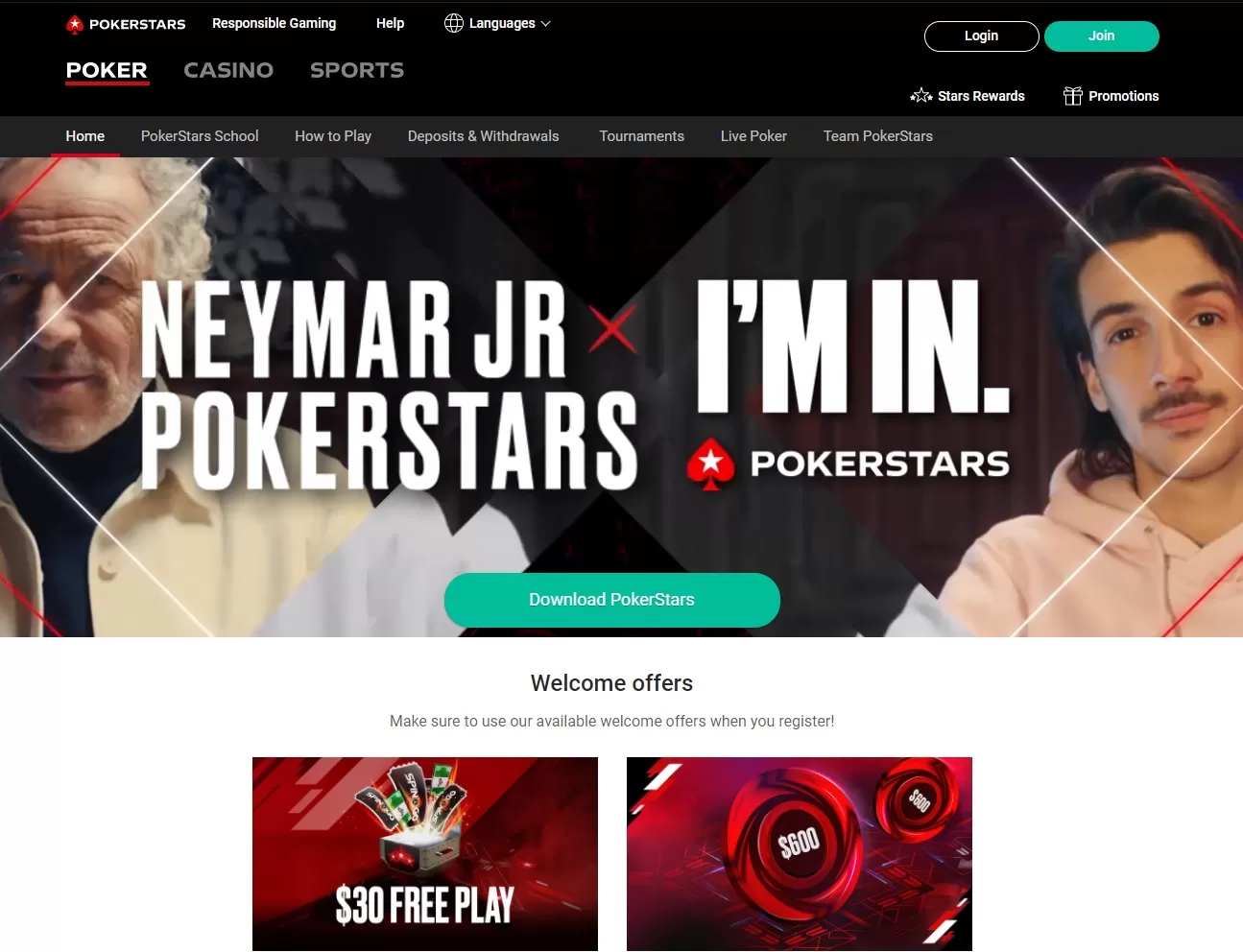 playing poker at pokerstars