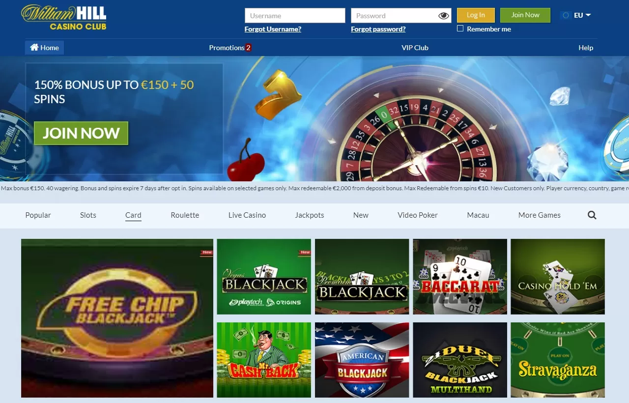 William Hill inline casino