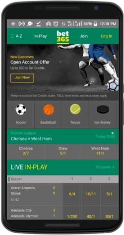 Bet365 sport betting app
