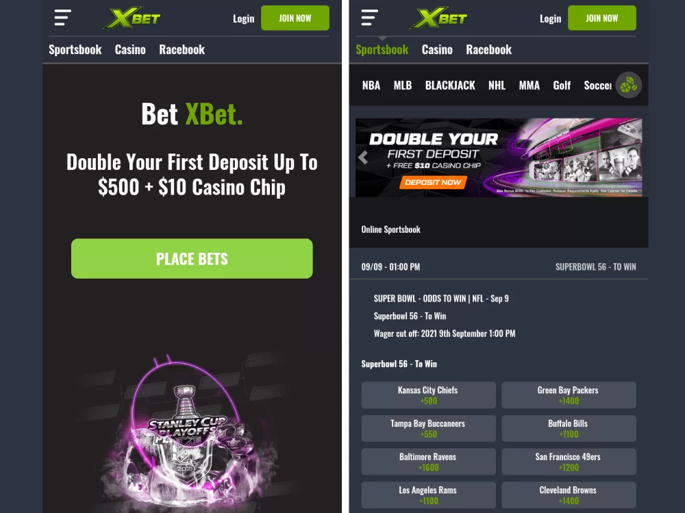 Xbet sportsbook mobile