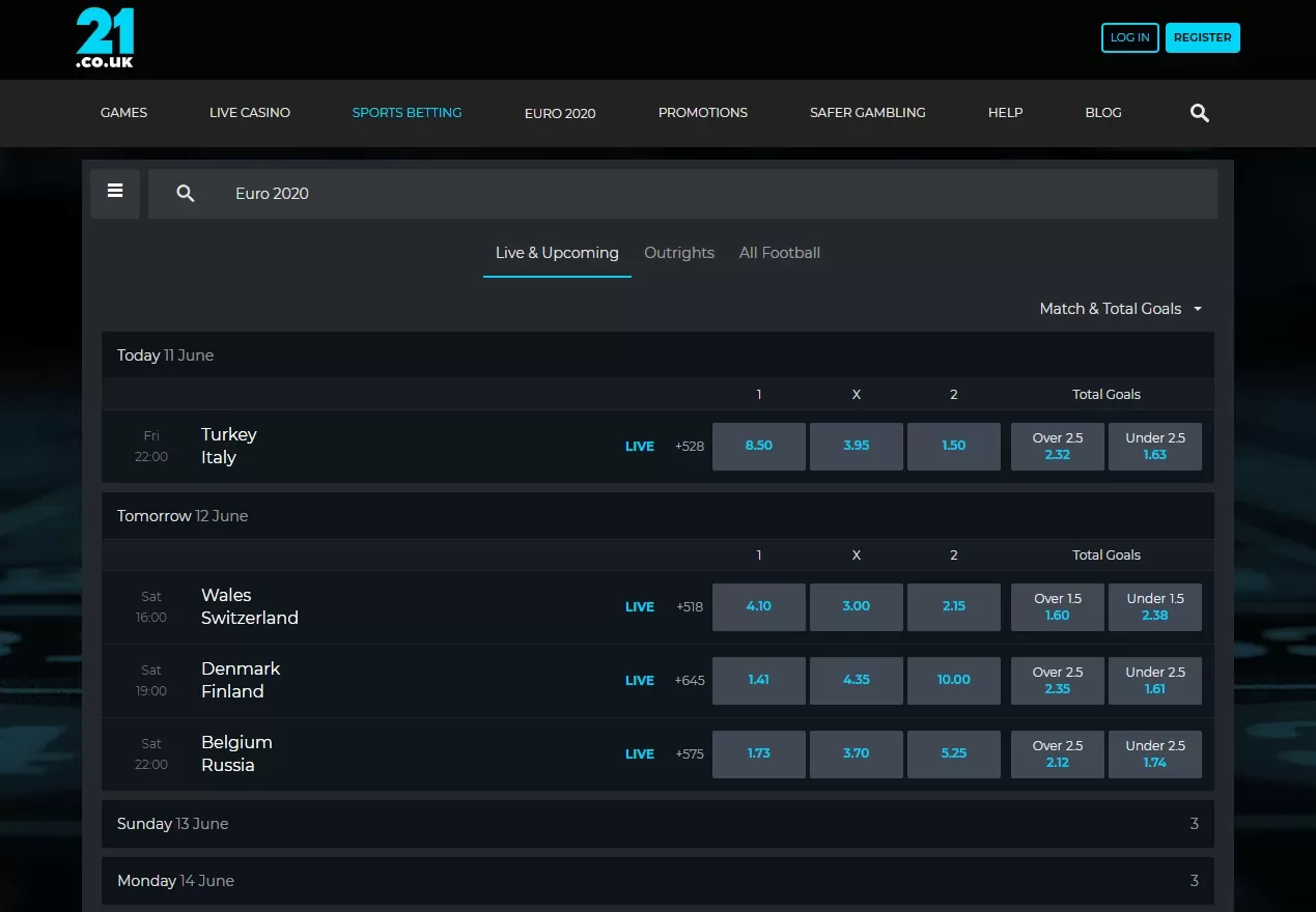 The best bookmakers to bet on the 2020 European football championship 