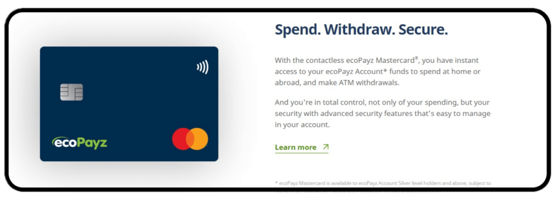 ecoPayz Credit Cards