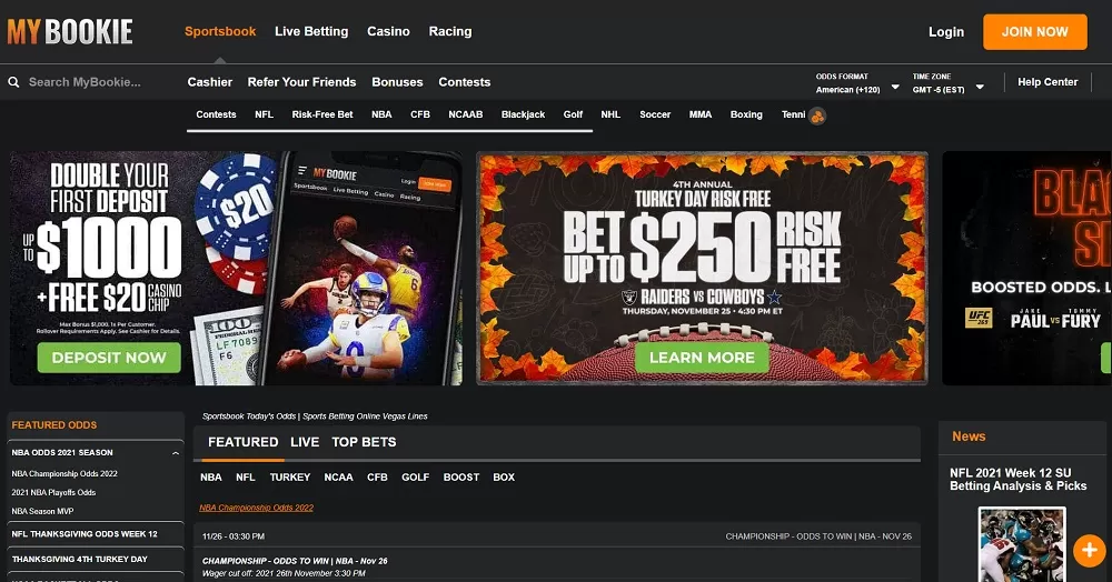 bet line at my bookie ag