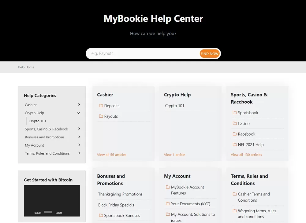 support at mybookie ag