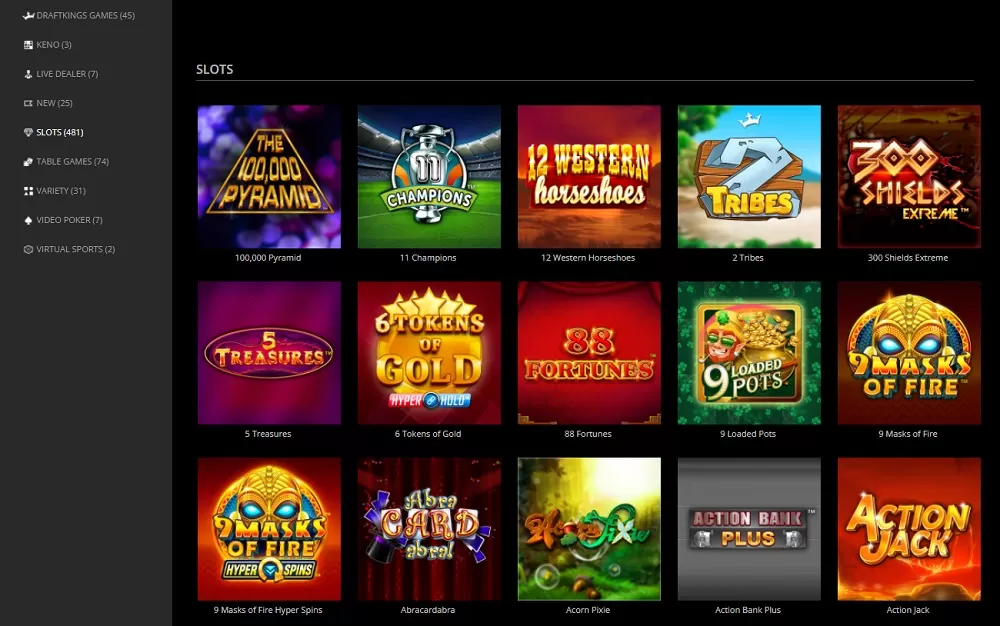 DraftKings Slots