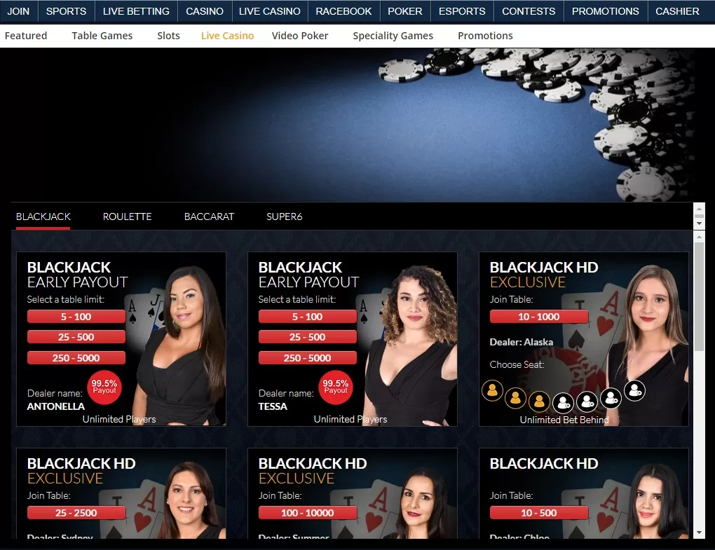 Live Dealer Games