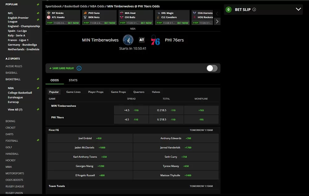 Draft Kings Markets