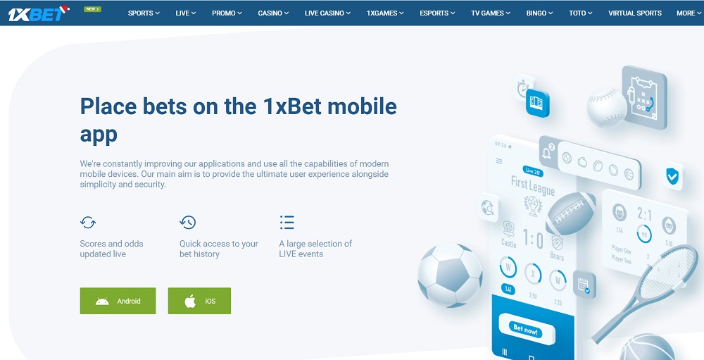 1xbet mobile apps