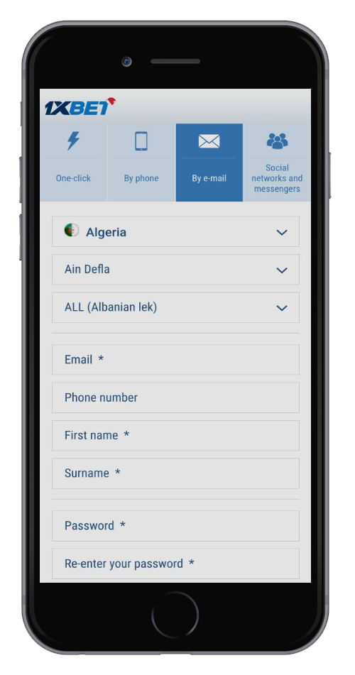 How to Register in 1xBet application