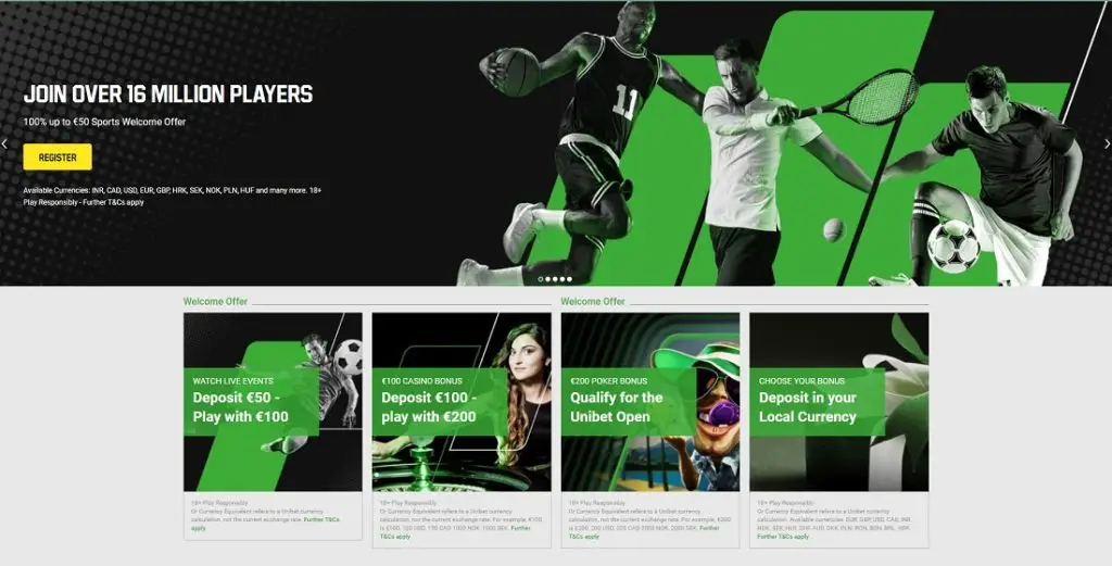 Unibet Sign Up bonus