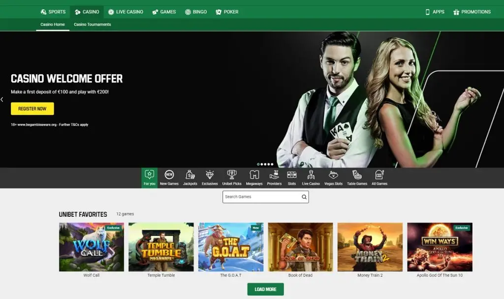 Unibet Casino Review