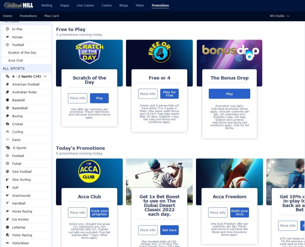 William Hill sports - Bonus William Hill sports betting