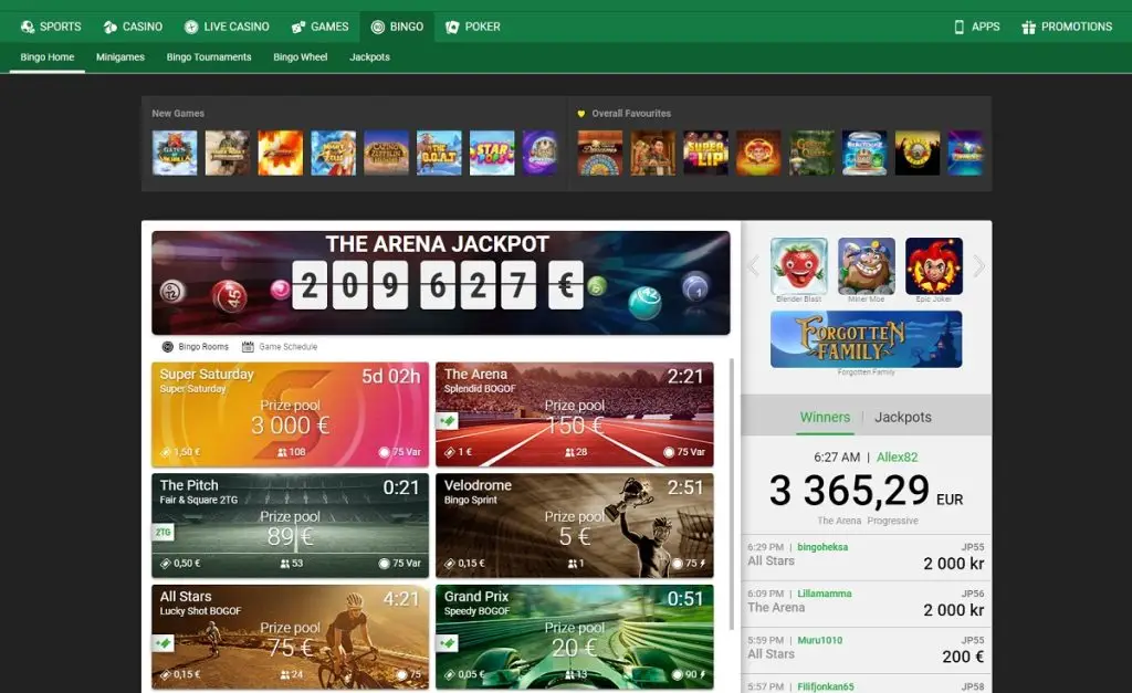 Bingo Jackpot Unibet 