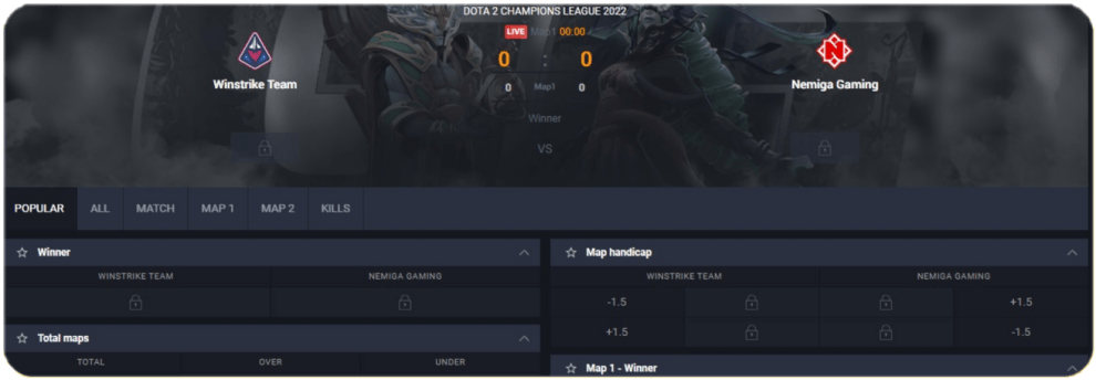 Dota Live Betting