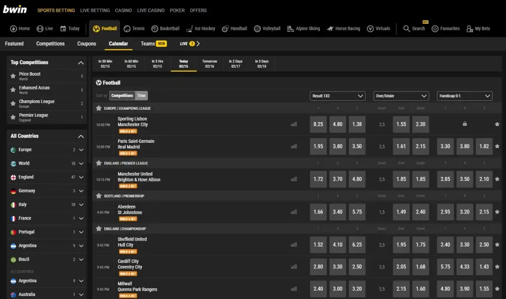 Bwin football