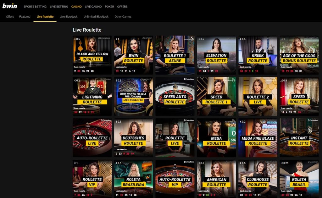 Bwin roulette games