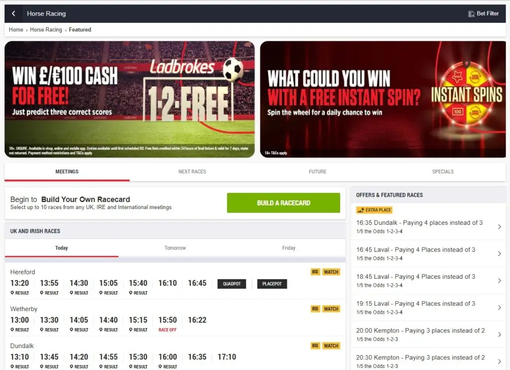 Ladbrokes Horse Racing
