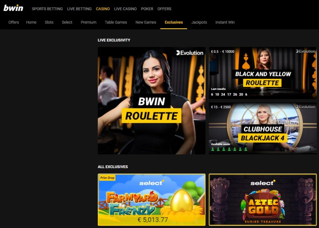 Bwin exclusive roulette
