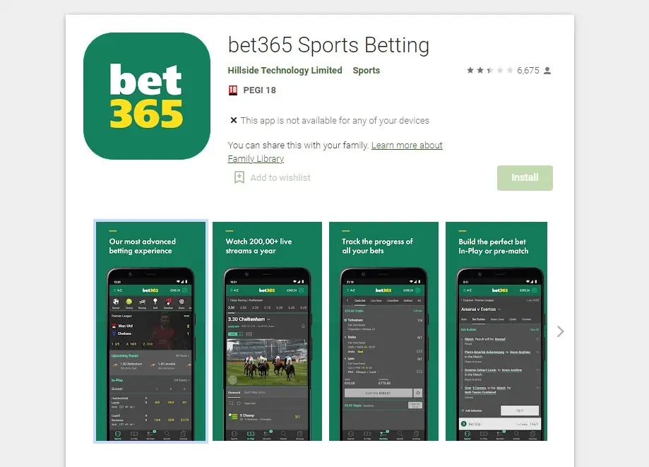 Bet365 Android App Review