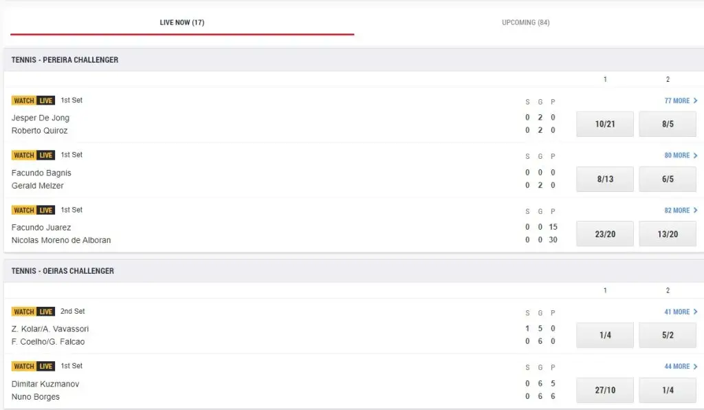 Ladbrokes tennis live betting