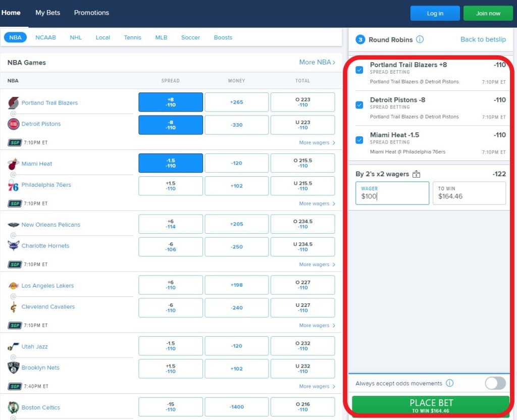 How To Make Parlay On Fanduel